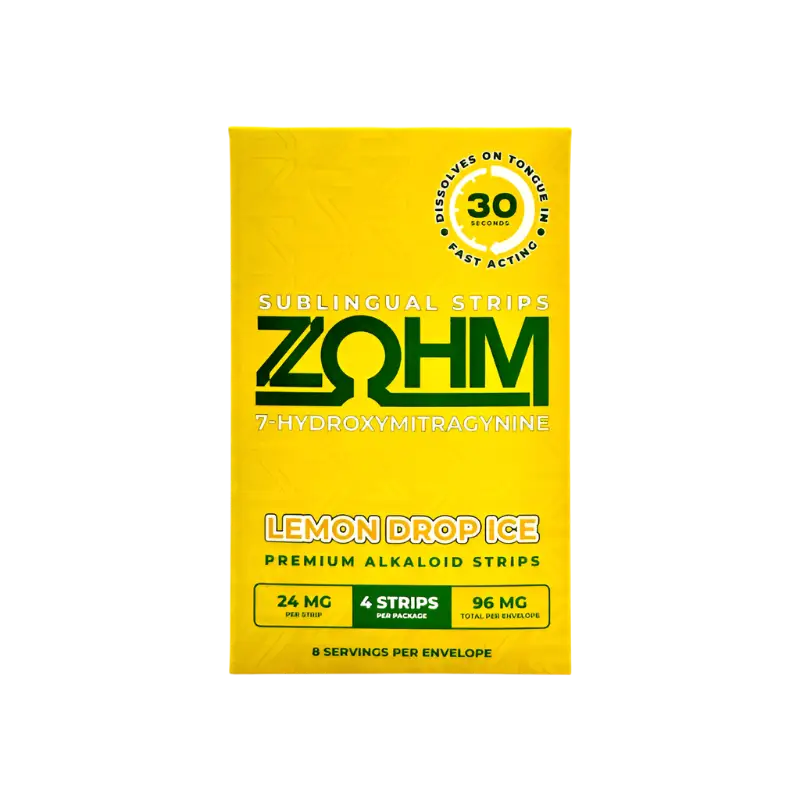 ZOHM lemon drop ice sublingual strips.