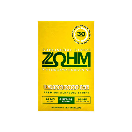 ZOHM lemon drop ice sublingual strips.