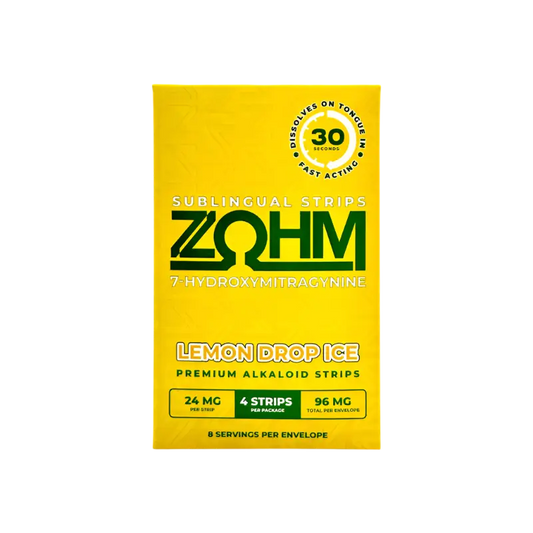 ZOHM lemon drop ice sublingual strips.