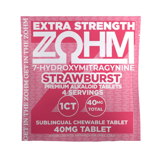 ZOHM 1ct 7OH Extra Strength Strawburst 40mg per Tablet - Seven Tech